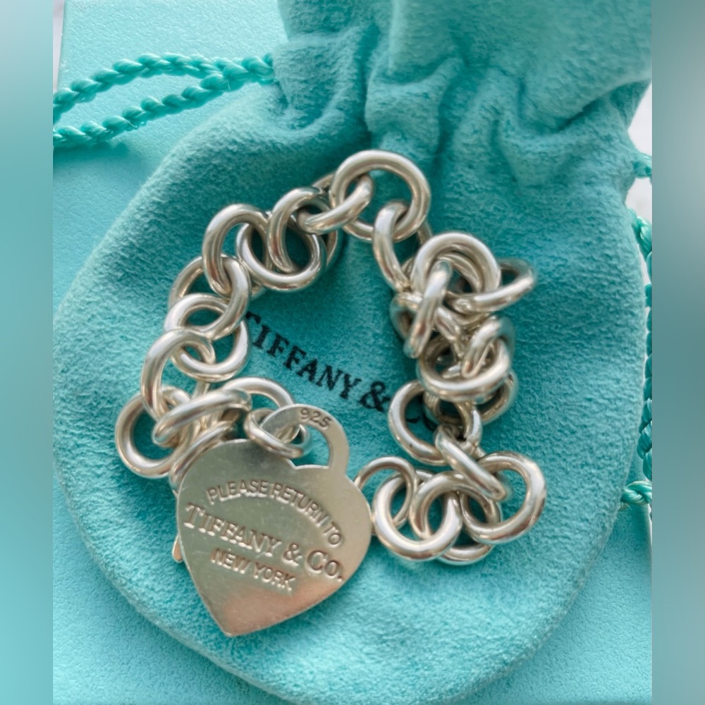 Tiffany & Co. Heart Tag Return to Sender Bracelet/ Sterling Silver/925